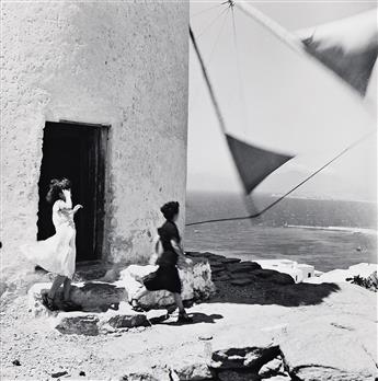 ERNST HAAS (1921-1986) Windmill, Greece. 1952; printed 1992.                                                                                     